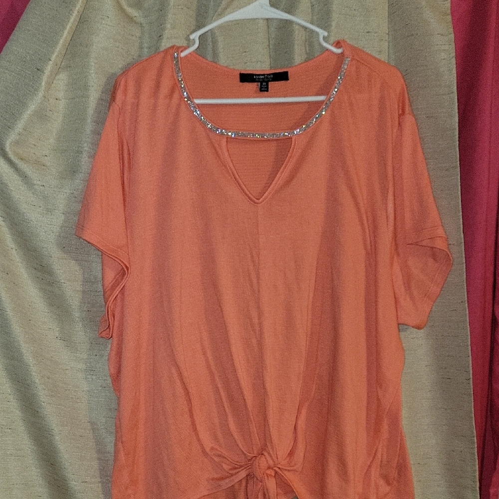 Louise Paris 3X Coral Shirt